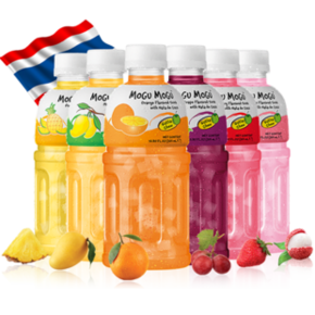 MoguMogu 摩咕摩咕 椰肉果味饮料（多口味）320ml*2瓶 *3件 14.8元包邮（下单立减