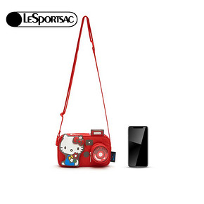 ￥568 LeSportsac乐播诗HelloKitty联名款相机造型单肩包3423