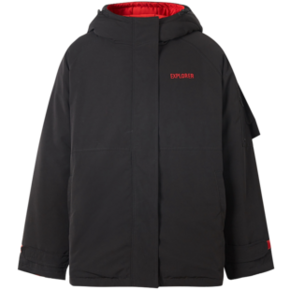Meters bonwe 美特斯邦威 633295Q 女士连帽加厚过膝羽绒服 249.9元包邮 ￥250