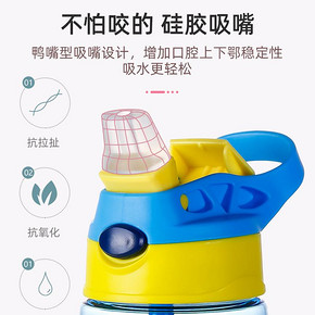儿童水杯吸管水杯夏季可爱男女宝宝幼儿园小学生防摔便携水壶夏天 8.9元