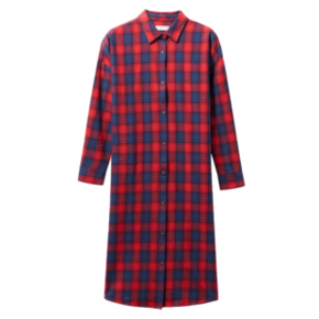 GIORDANO 佐丹奴 13469810 女士格子衬衫裙 低至71.9元 ￥72