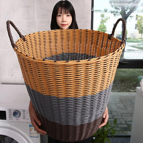 脏衣服收纳筐脏衣篮家用装放衣物的篮子脏衣篓洗衣桶娄框收纳神器 13.8元