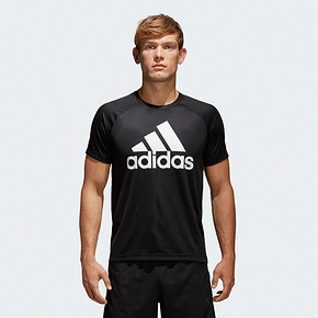阿迪达斯官网adidas 男装训练圆领套头短袖T恤BK0936BK0937BK0938 79.2元