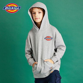 Dickies童装春秋新男女中大童前胸绣花后背LOGO连帽宽松毛圈卫衣 *3件 388.8元