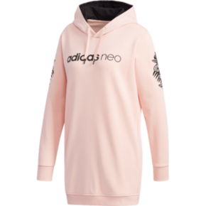 adidas NEO OS EMBRD HDY DX0656 女款连帽套头衫 154元包邮（前1小时） ￥154
