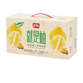 盼盼就是柚饮料250ml*24盒整箱蜂蜜柚子风味饮品夏季清爽饮料 实际到手22.9元