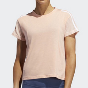 21日0点： adidas 阿迪达斯 3S Mesh Slv T EA3354 女子训练短袖上衣 76元