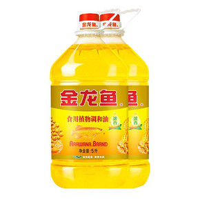 金龙鱼 花生浓香型食用植物调和油 5L*2 人气组合 爆款食用油 *2件 89.82元（