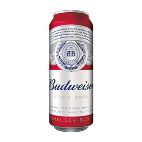 限地区： Budweiser 百威 啤酒醇正 550ml单听 4.9元