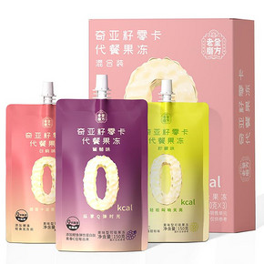 奇亚籽零卡蒟蒻果冻低卡代餐饱腹魔芋冻0脂肪无热量吸吸果冻零食 19.9元