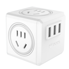 清风 魔方插座转换器 总控开关一转四 9.9元包邮 ￥10