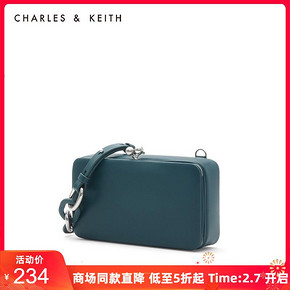 CHARLES＆KEITH CK2-80700978 女士金属扣装饰链条单肩包 234元