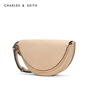 CHARLES＆KEITH CK2-80780924 半圆形女士翻盖单肩包 269元