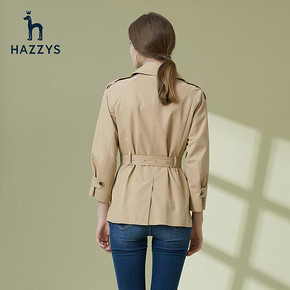 ￥2632 Hazzys哈吉斯ASWSH09AH02女士经典英伦风衣
