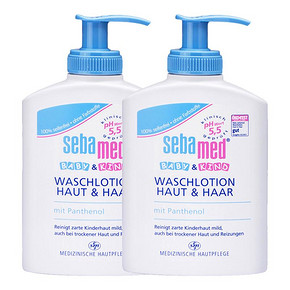 ￥90.2包邮 施巴（sebamed） 婴幼儿洗发沐浴露二合一 200ml*2个