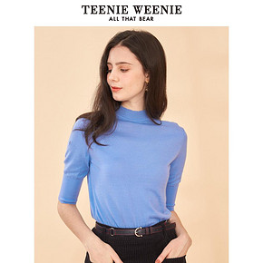 TeenieWeenie 维尼熊 七分袖打底毛衣女 100元