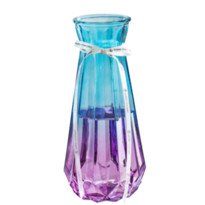 乐之沭 渐变玻璃花瓶 7.5*15cm 4.2元 ￥4