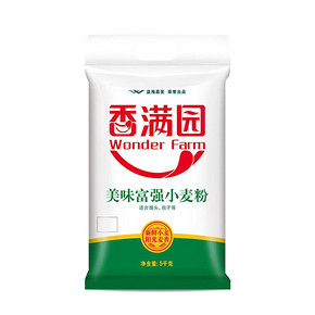 香满园 美味富强粉5kg 不含增白剂面粉 烘焙原料 19.9元
