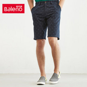 Baleno 班尼路 男士纯棉休闲短裤 35.9元包邮