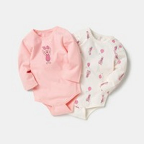 ￥59.9 Mini Balabala 迷你巴拉巴拉 婴儿连体衣两件装