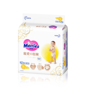 88VIP：kao 花王 妙而舒 宠爱拥抱腰贴式婴儿纸尿裤 XL27 *2件 +凑单品 106.49元包