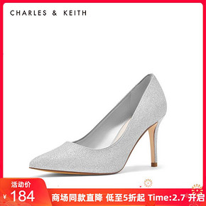 CHARLES＆KEITH CK1-60361168 尖头细跟高跟鞋 184元