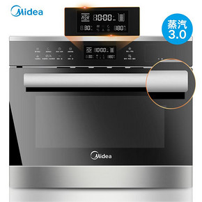 ￥2999 28日0点： Midea 美的 TQN34FGJ-SA 嵌入式多功能蒸烤一体机