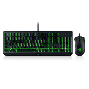 Razer 雷蛇 黑寡妇 蝰蛇游戏鼠标 绿背光机械键盘套装 499元
