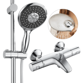 GROHE 高仪 26112000+34598000 恒温带下出水淋浴花洒套装 1419元包邮（前2小时） 
