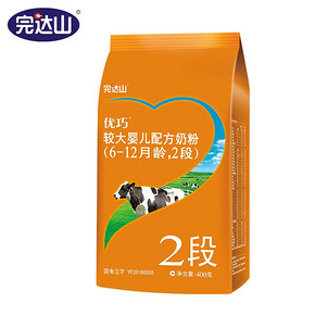 完达山奶粉 优巧新段粉2段婴儿奶 32.3元