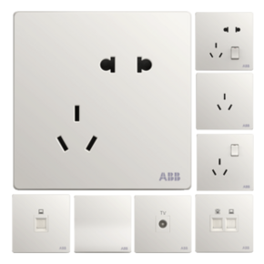 ABB 轩致白色 六位五孔带三USB插排 52.7元包邮（需用券） ￥53