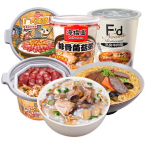 海福盛 台式卤肉饭 125g+排骨菌菇粥 38g+私房牛肉面 64g 19.9元包邮 ￥20