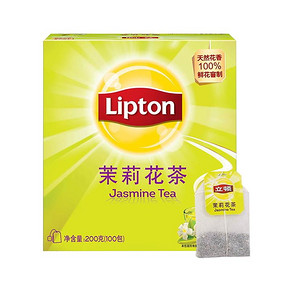 立顿/Lipton 茉莉花茶 袋泡茶叶茶包 200G/盒 新老包装随机 35.53元