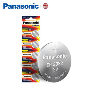 ￥11.9包邮 松下（Panasonic） CR2032 纽扣电池 5粒装
