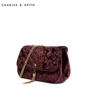 CHARLES＆KEITH CK2-20840103 丝绒斜挎小方包 *2件 368元（合184元/件）
