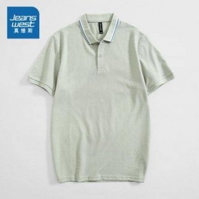 天猫 24日0点：真维斯 JE-99-173016 男士翻领港风POLO衫 31.5元包邮（首小时，前1