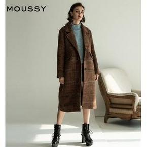MOUSSY 摩西 010CSH30 女士长款毛呢大衣 低至184.25元/件