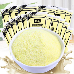 龙王豆浆粉商用速溶冲饮原味家用黑豆黄豆打豆浆早餐30g*16小包装 17.8元