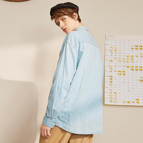 【春夏新风尚】A21 宽松工装服衬衣 到手价105元