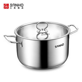 SANHO 三禾 燃气电磁炉通用不锈钢汤锅 20cm 89元