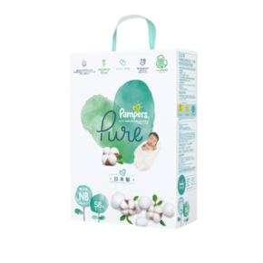 Pampers 帮宝适 纯净帮Pure纸尿裤 NB58 *2件 224.2元包邮（合112.1元/件） ￥218