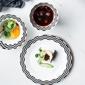 幻视骨瓷餐具五件套北欧创意碗碟套装家用 39.9元