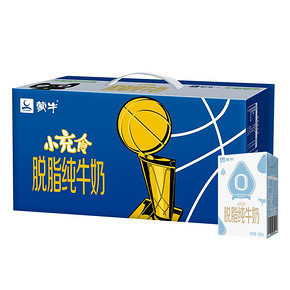 蒙牛小充食脱脂纯牛奶250ml*24包儿童学生常温营养牛奶整箱早餐 *2件 104.85元