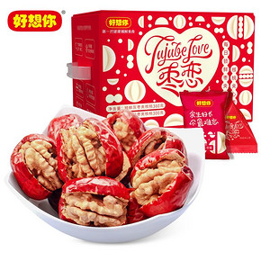 好想你锁鲜枣夹核桃仁660g量贩新疆红枣干果零食整箱年货礼包送礼 68.9元