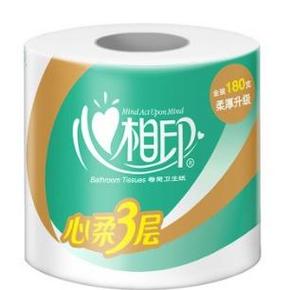 ￥49.15 10点！88VIP！ 心相印 心柔卷纸 3层180g 27卷
