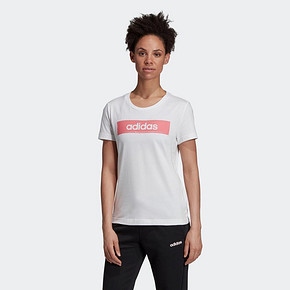 阿迪达斯官网 adidas 女装训练圆领套头短袖T恤EI4585 EI4586 87元