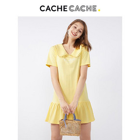 CacheCache 9610028757 女士法式娃娃领连衣裙 51.9元包邮
