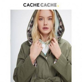 天猫 CacheCache 捉迷藏 9803001576 女士工装连帽外套 108元包邮