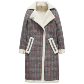 Siti Selected 17DC208b 女士格纹大衣 134.95元 ￥135