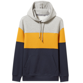GIORDANO 佐丹奴 01029787 男款拼色连帽卫衣 79.9元包邮 ￥80